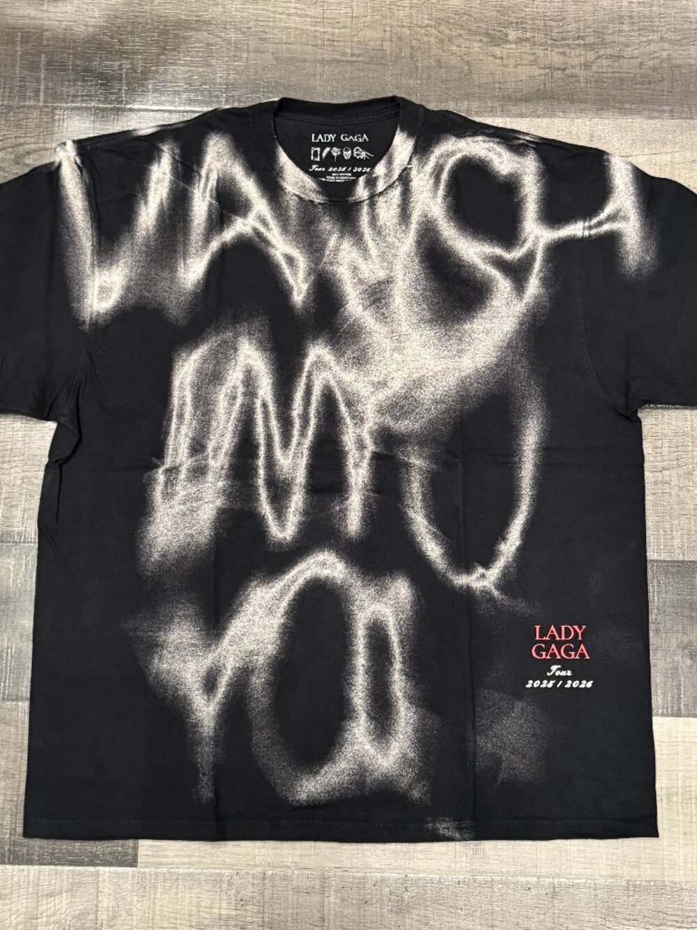Lady Gaga “Vanish Into You” Mayhem Ball Tour Tee – Size XL